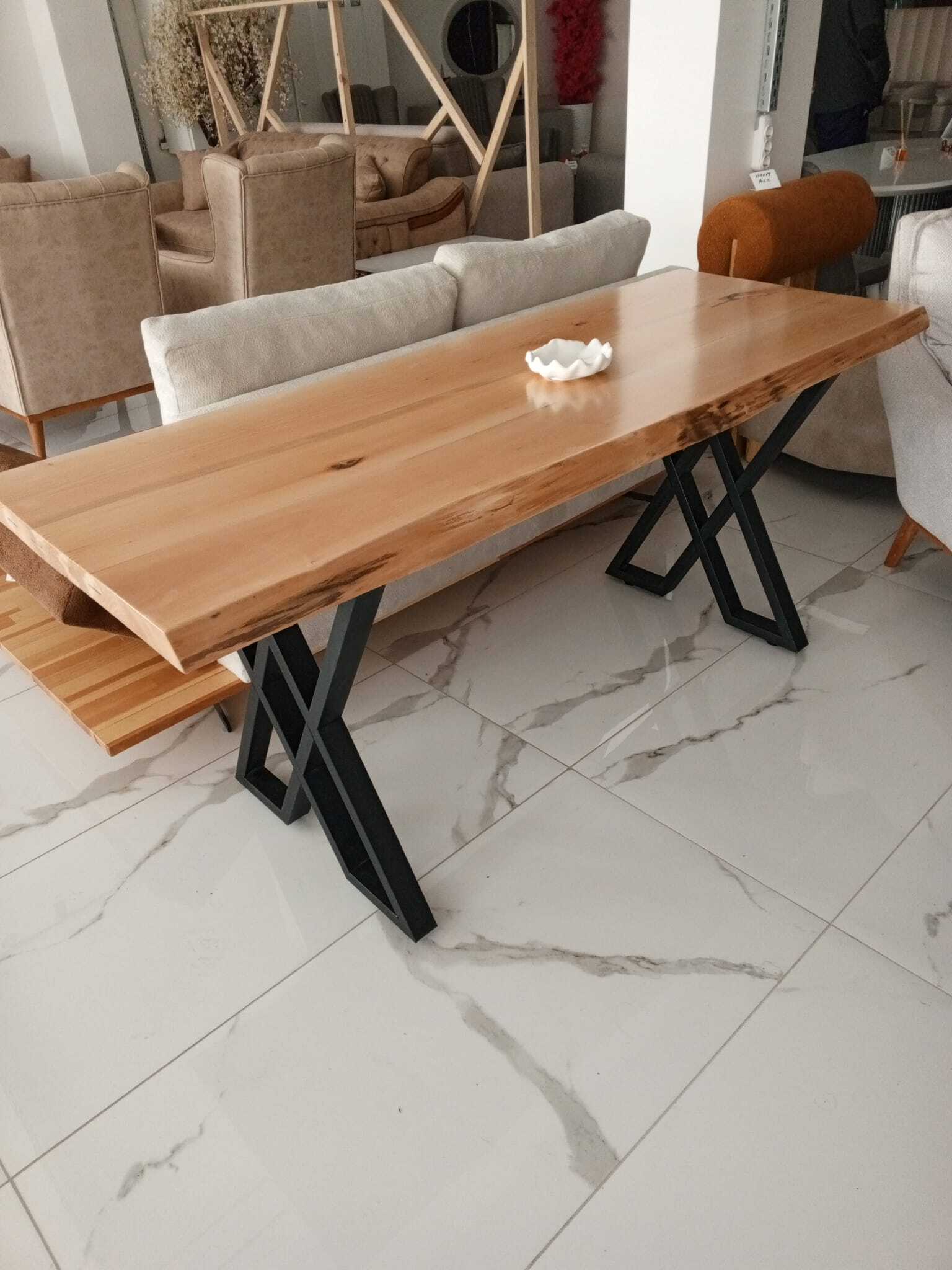 GÜRGEN  AĞACI KÜTÜK MASA